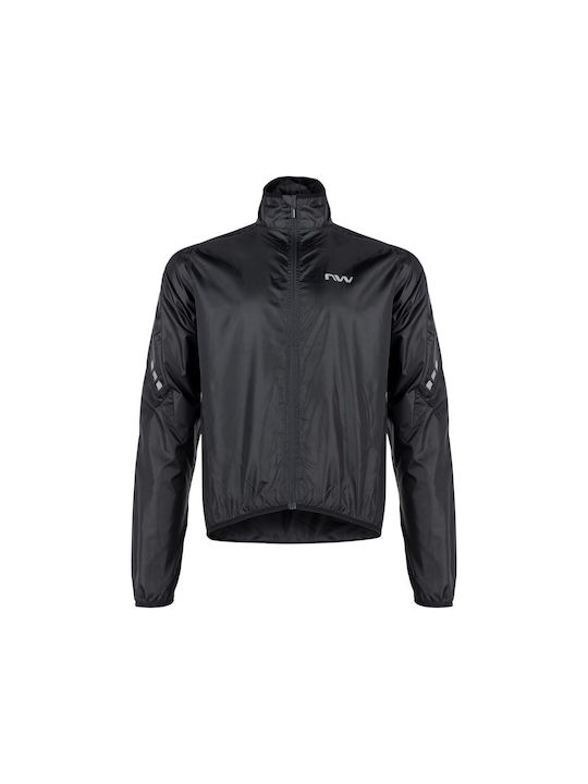 Northwave Vortex Waterproof Cycling Windbreaker Jacket Long sleeve Black