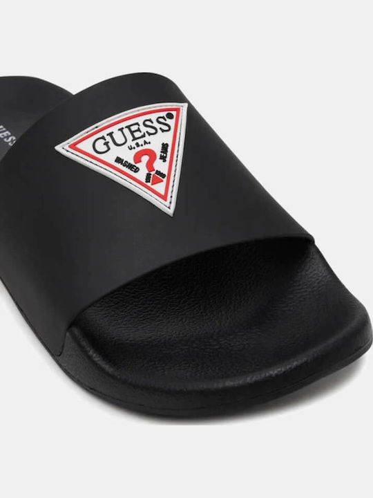Herren Slides Schwarz FMJBAHELE03 Black