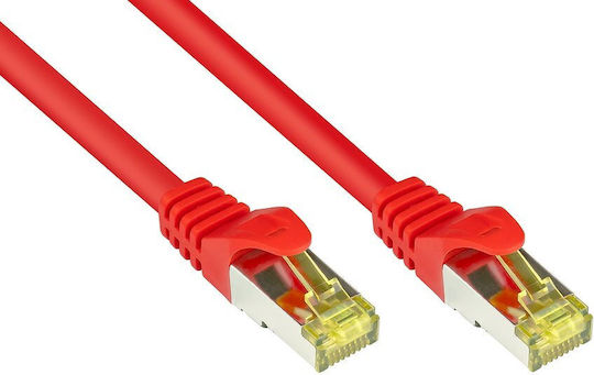 Good Connections S/FTP Кат.7 (10Gbps) Мрежов Кабел Ethernet 1м Червен