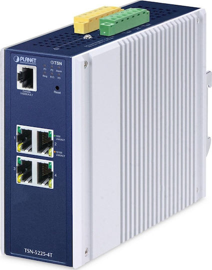 Planet Technology TSN-5225-4T Managed L2 PoE+ Switch με 4 Θύρες Gigabit (1Gbps) Ethernet
