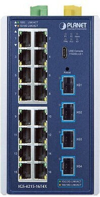 Planet Technology v1 Managed L2 Switch με 16 Θύρες Gigabit (1Gbps) Ethernet
