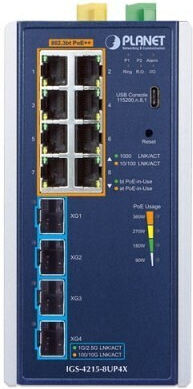 Planet Technology IGS-4215-8UP4X Managed L2 PoE++ Switch με 8 Θύρες Gigabit (1Gbps) Ethernet