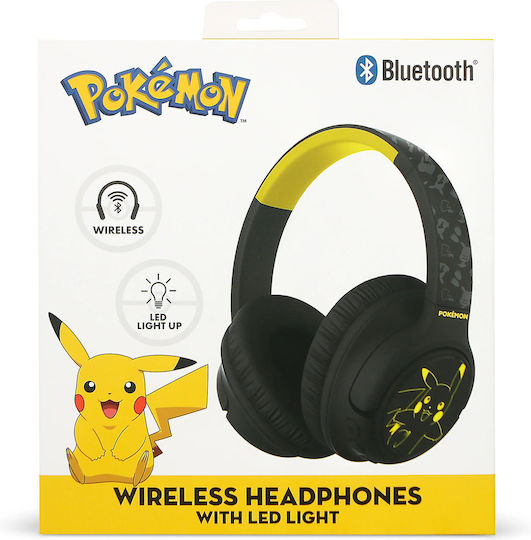 OTL Pikachu Безжични / Жични Over Ear Слушалки с 50 часа Работа Черни