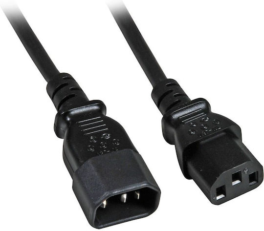 EFB IEC C13 - IEC C13 Cable 2m Μαύρο (EK503.2)