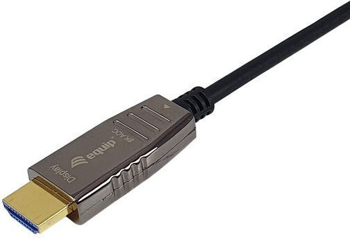Equip HDMI 2.1 Ultra High Speed 48Gbps 4K 120Hz HDR VRR Cable HDMI male - HDMI male 20m Μαύρο