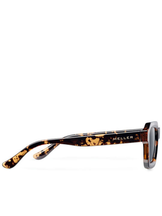 Meller Nayah Unisex Sunglasses with Brown Plastic Frame and Gray Polarized Lens