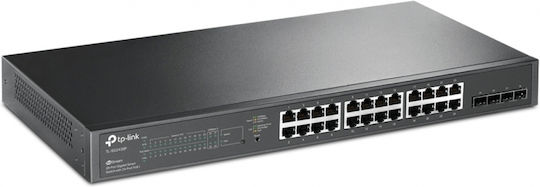 TP-LINK TL-SG2428P v5.30 Verwaltet L2 PoE+ Switch mit 24 Ports Gigabit (1Gbps) Ethernet und 4 SFP Ports