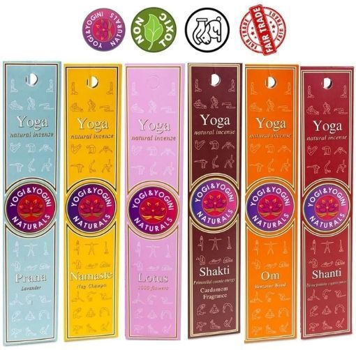 Yogi & Yogini Bețișoare Parfumate Namaste cu Aromă Nag Champa 10buc