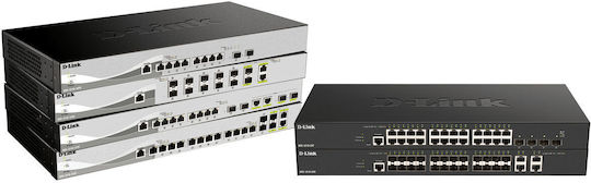 D-Link DXS-1210-16TC/E Verwaltet L2 Switch mit 12 Ports Gigabit (1Gbps) Ethernet und 4 SFP Ports