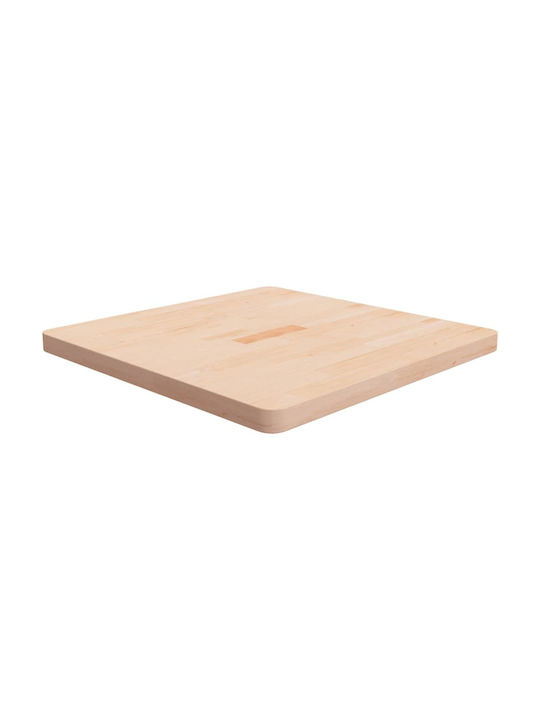 vidaXL Square Table Surface made of Solid Wood in Brown Color 70x70x4cm 342945 1pcs