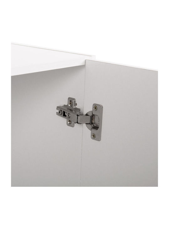 HomeMarkt Jaslyn Loft Dulap Rectangular Din Placă Din Lemn Agregat În Culoare Albă 80.2x42x6cm HM350.05
