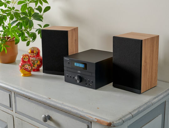 Thomson Sound System 2 Mini HiFi MIC123BT 50W with CD Player and Bluetooth Black
