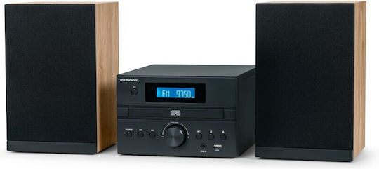 Thomson Sound System 2 Mini HiFi MIC123BT 50W with CD Player and Bluetooth Black