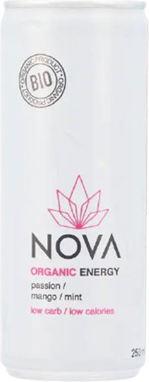 Energy-drink Passion Fruit Mango Mint Nova Organic Energy 250ml