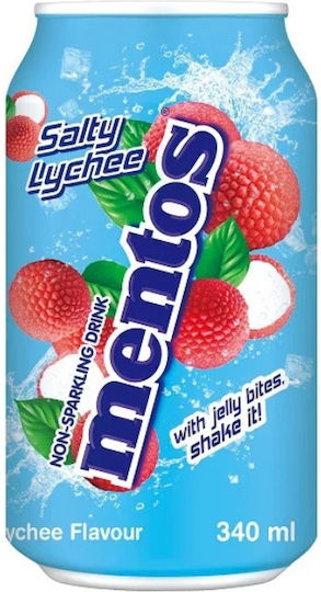 Mentos Безалкохолна напитка Солен личи Без Газировка 340мл