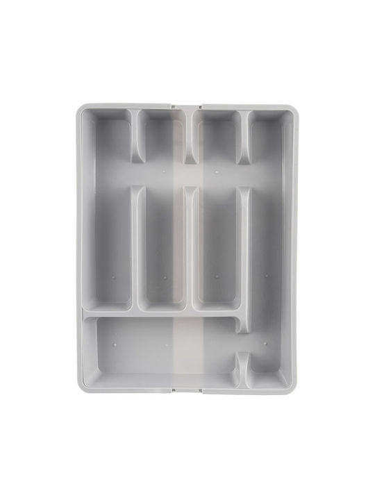 Orion Plastic Drawer Cutlery Tray 36.5x27.5x4.5cm Grey