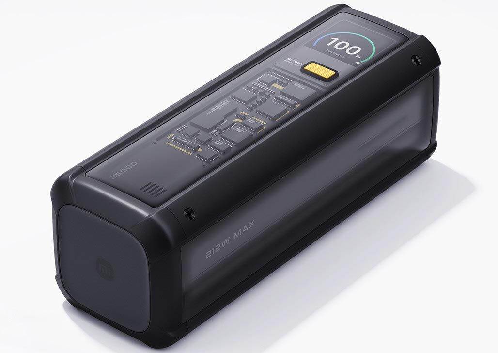 Xiaomi HyperCharge P03MI Power Bank 25000mAh 212W με Θύρα USB-A και 2 Θύρες USB-C Power Delivery Διάφανο (63069)