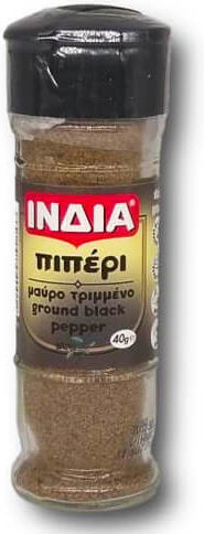 India Piper Negru măcinat în borcan de sticlă 40gr