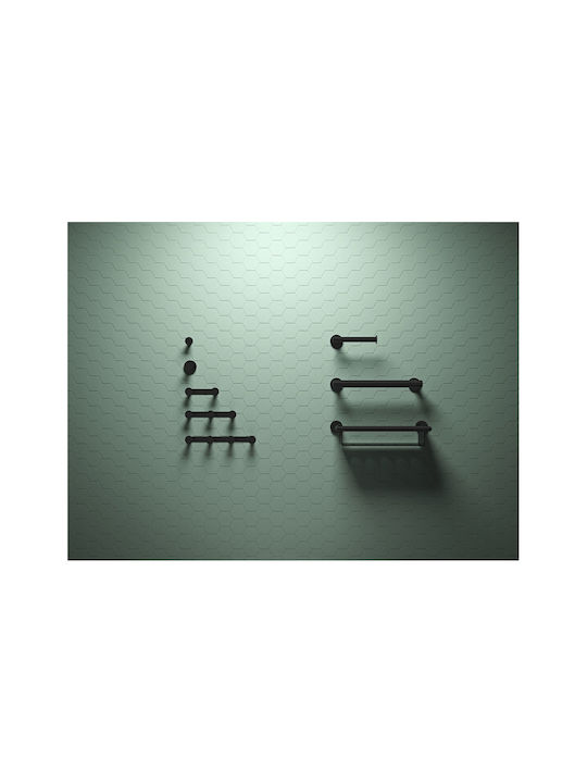 Verdi Omicron Schiene Badezimmer Doppel Wandmontage Schrauben ​40x12cm Braun