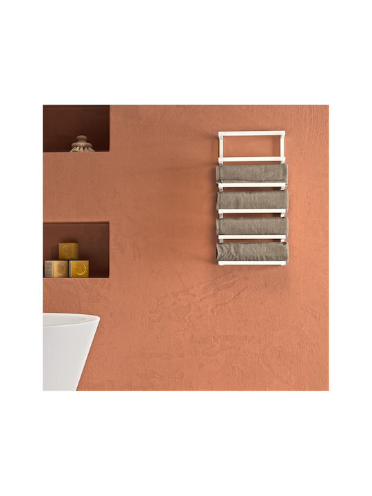 Sealskin Carre Wall-Mounted Bathroom Shelf Unit with 5 Positions ​24x48cm White