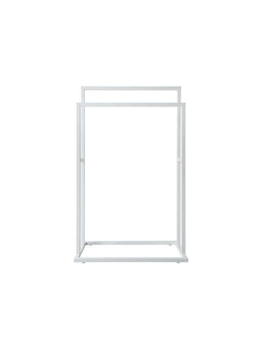 Sealskin Carre Single Wall-Mounted Bathroom Freestanding Towel Rack ​48x24cm White