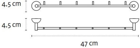 Kapitan Кука Баня Единично с винтове Inox Сребрист