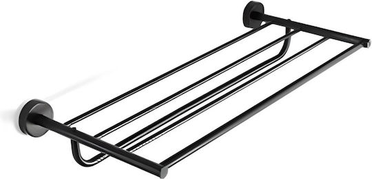 Karag Single Wall-Mounted Bathroom Shelf Unit ​50x50cm Black