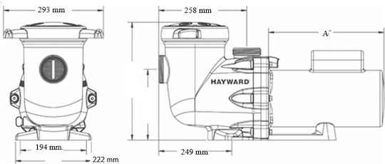 Hayward Tristar Αντλία Πισίνας Φίλτρου Μονοφασική με Ιπποδύναμη 3hp