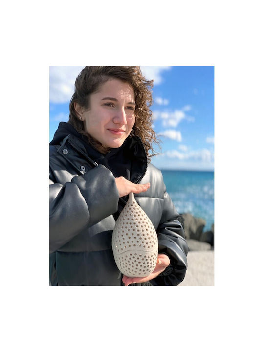 Капка Handmade Настолници Гоури Горелка Бял Керамичен 1бр