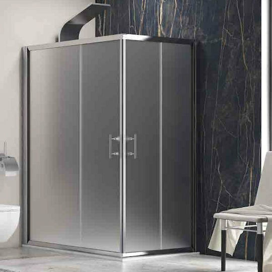 Karag Flora 100 Καμπίνα Ντουζιέρας με Συρόμενη Πόρτα 150x120x190cm Icy Cromo Karag Flora 100 Καμπίνα Ντουζιέρας με Συρόμενη Πόρτα 150x120x190cm Icy Cromo
