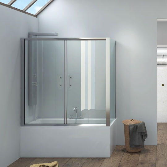 Karag SN-10 Fixed Side Bathtub 70x148cm Clear Glass
