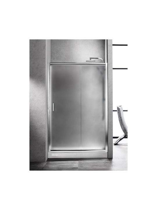 Sanitec Duschwand für Dusche mit Aufklappbar Tür 70x180cm Chrom