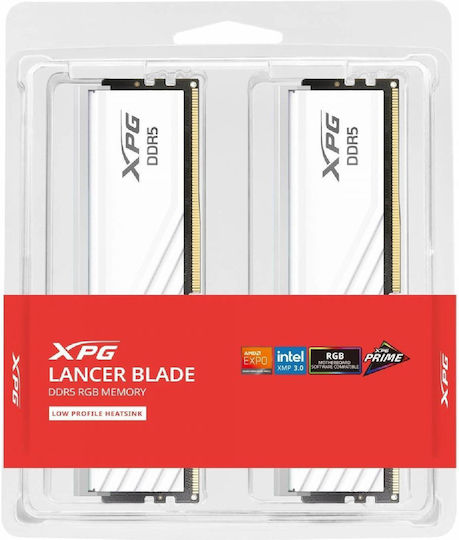 Adata Lancer Blade RGB DDR5 32GB RAM with 2x16GB Modules and Speed 6000 for Desktop