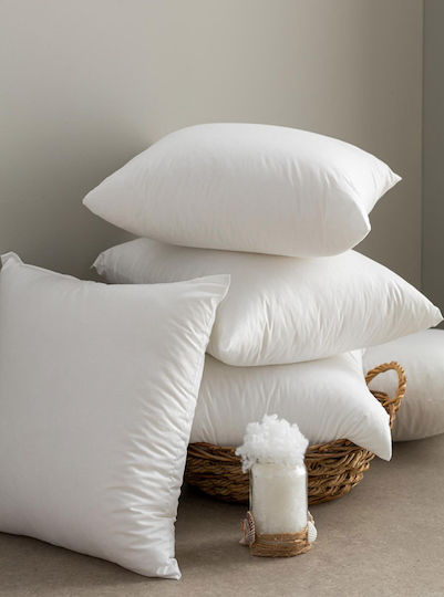 Vesta Home Γέμισμα Μαξιλαριών από 100% Βαμβάκι Λευκό 60x60εκ.