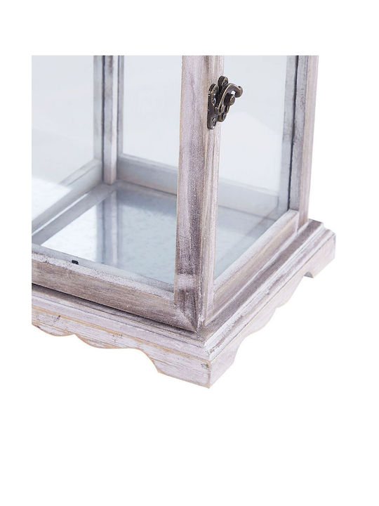 Beliani Metallic Lantern White