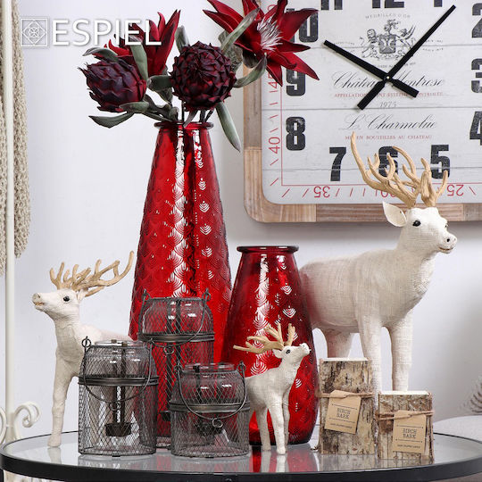 Dhome Laterne Metallisch Bodenmontage Gray 12.5x12.5x25.5cm 1Stück