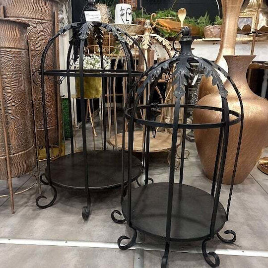 Kersten Floortop Metallic Lantern Black 58x86cm