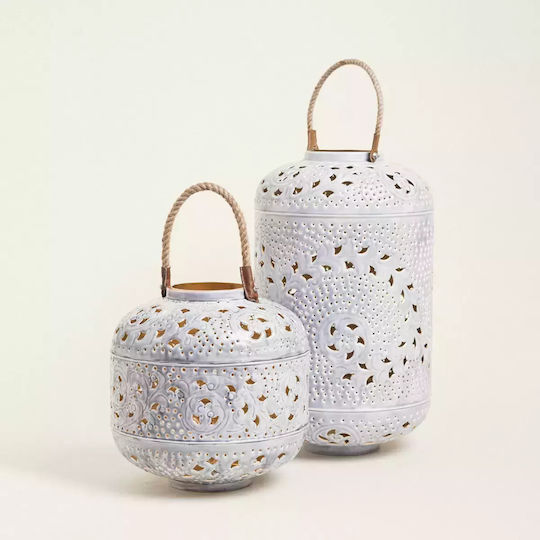 Φαναρι Μεταλικο Γκρι 30 X 28 Cm Beauty Home