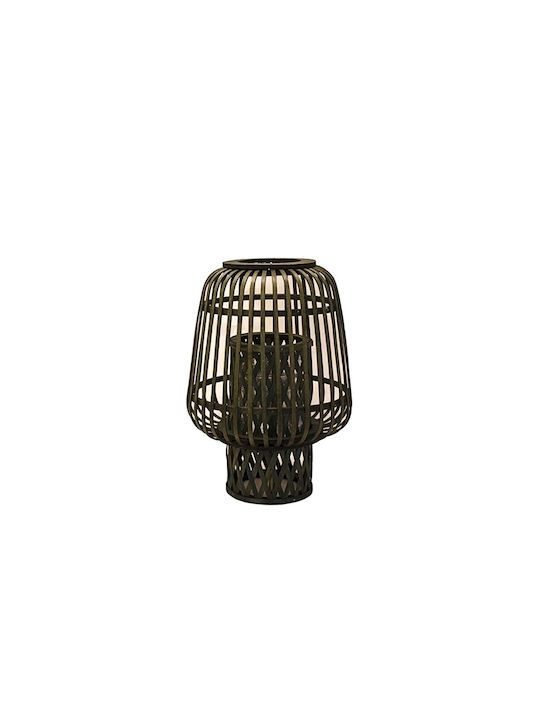 Atmosphera Floortop Bamboo Lantern Black 32x32x56cm