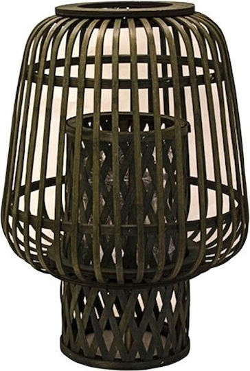 Atmosphera Floortop Bamboo Lantern Black 32x32x56cm