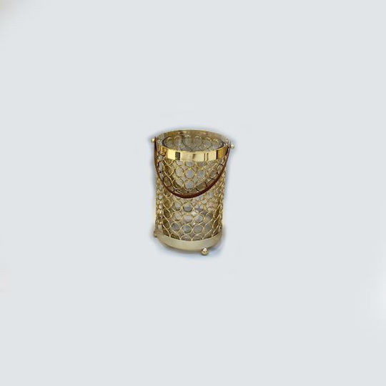 Laterne Metallisch Bodenmontage Gold 14x14x17cm 1Stück Laterne Metallisch Bodenmontage Gold 14x14x17cm 1Stück