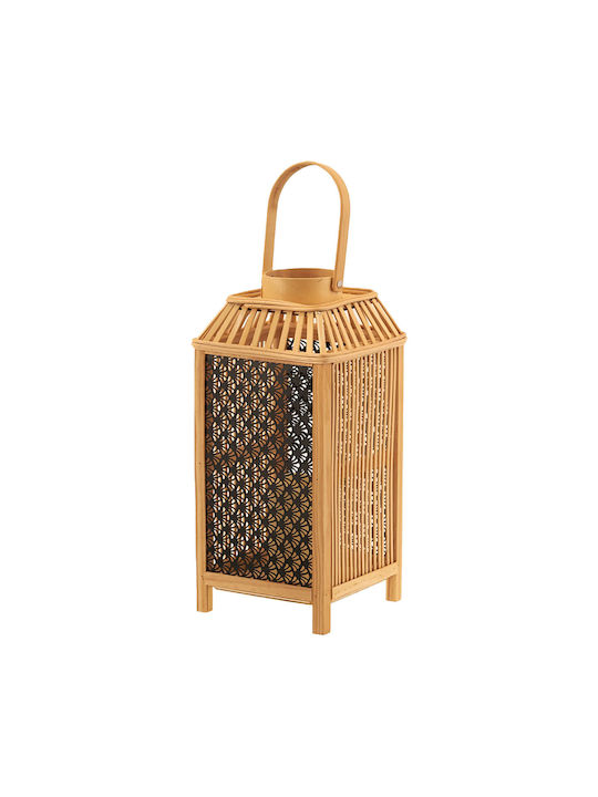 TnS Φαναράκι Bamboo Μαύρο 21x21x46εκ.