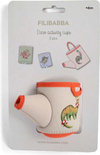 Filibabba Activity Cups Παιχνίδι Μπάνιου για 6+ Μηνών 3τμχ