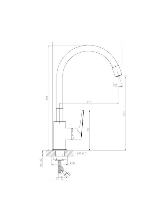 Kls Kitchen Faucet Counter Brown Kls Kitchen Faucet Counter Brown