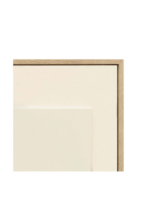 Panou Decorativ din Lemn cu Ramă Texturată 3D în Relief 75x3.5x116 Cm Aria Trade