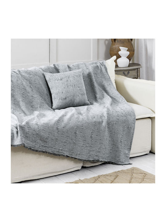 Nima Benito Ριχτάρι Τριθέσιου Καναπέ Chenille 180x300εκ. Gray