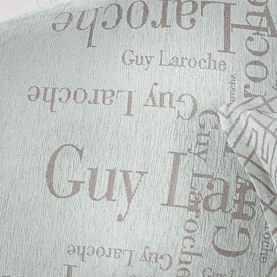 Guy Laroche Stamp Ριχτάρι Διθέσιου Καναπέ Chenille 180x250εκ. Silver