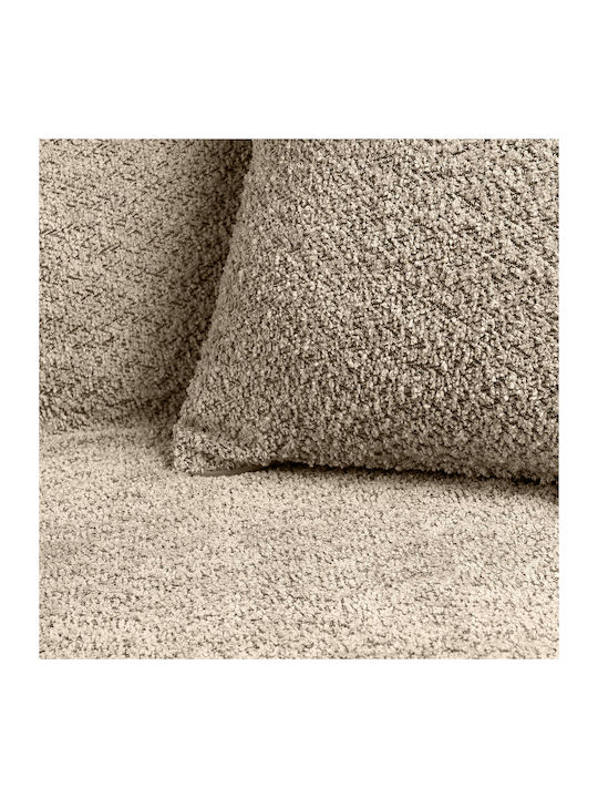 Beauty Home Lamb Art 8573 Four-Seater Sofa Throw Chenille 180x350cm Sand 8573TET
