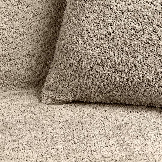 Beauty Home Lamb Art 8573 Four-Seater Sofa Throw Chenille 180x350cm Sand 8573TET