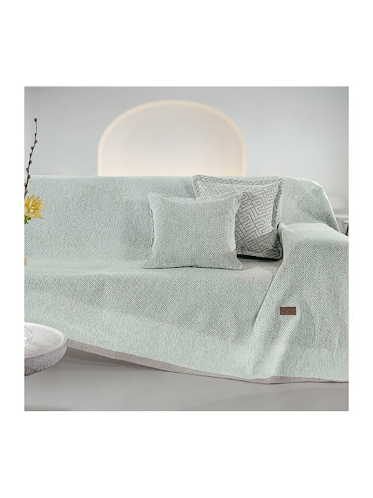 Guy Laroche Armchair Throw Central 180x150cm Mint